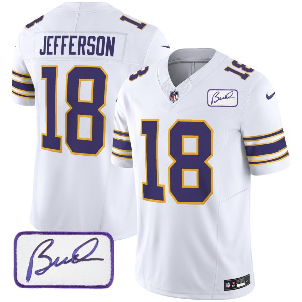 Youth's Vikings Bud Grant Patch Classic Limited Jersey - All Stitched - Image 8
