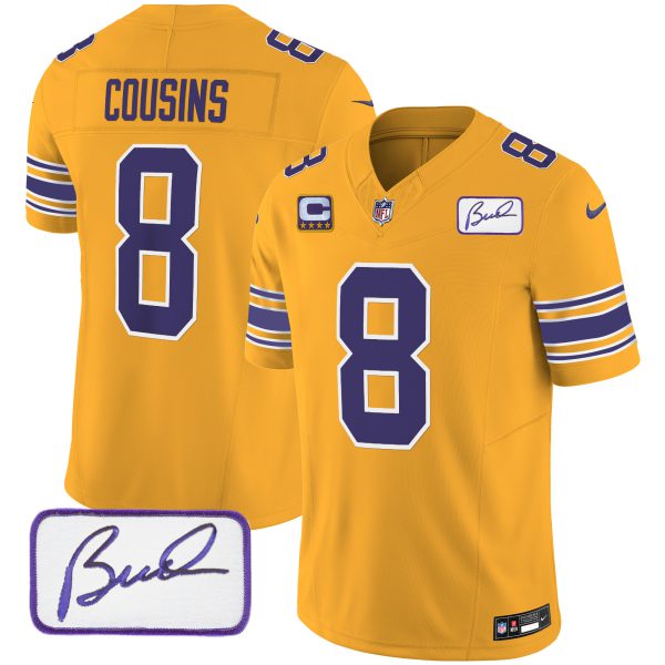Youth's Vikings Bud Grant Patch Classic Limited Jersey - All Stitched - Image 24