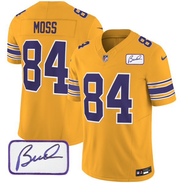 Youth's Vikings Bud Grant Patch Classic Limited Jersey - All Stitched - Image 28
