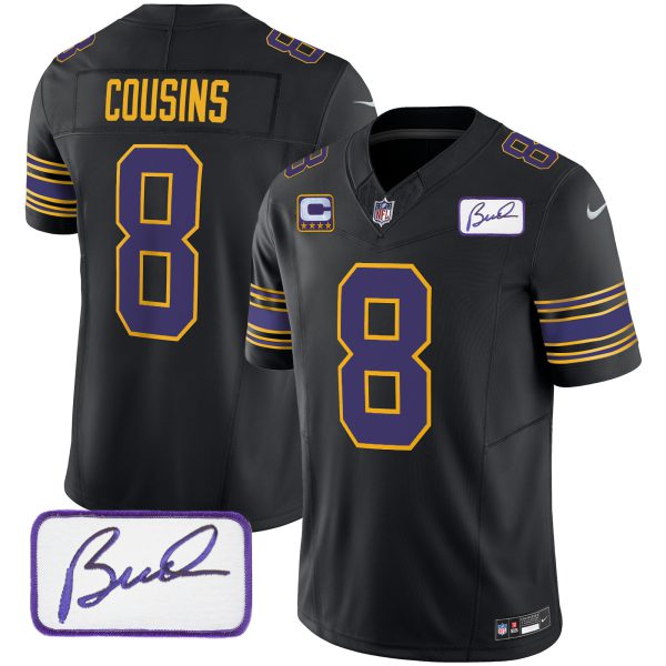 Youth's Vikings Bud Grant Patch Classic Limited Jersey - All Stitched - Image 31