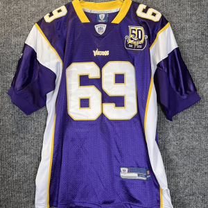 Jared Allen Minnesota Vikings Purple 50th Patch Jersey - All Stitched