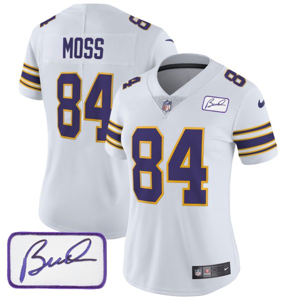Women's Vikings Bud Grant Patch Classic Limited Jersey - All Stitched - Image 14