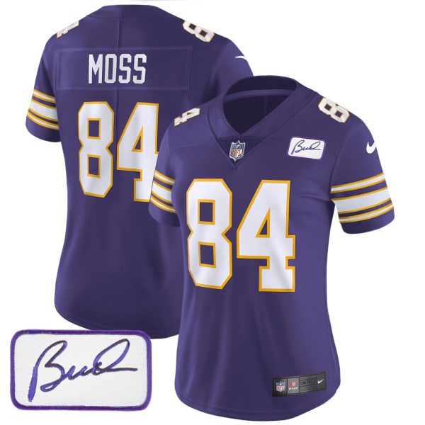 Women's Vikings Bud Grant Patch Classic Limited Jersey - All Stitched - Image 21
