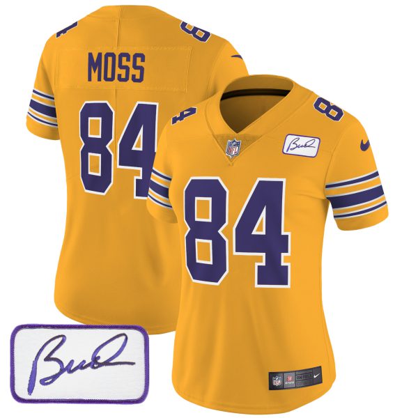 Women's Vikings Bud Grant Patch Classic Limited Jersey - All Stitched - Image 28