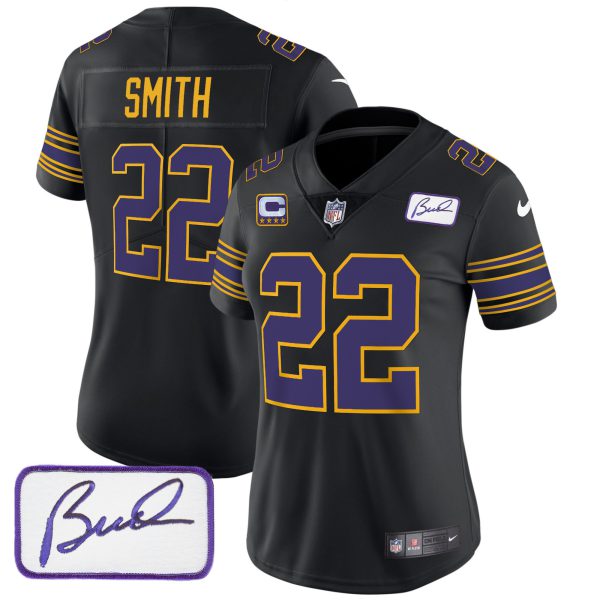 Women's Vikings Bud Grant Patch Classic Limited Jersey - All Stitched - Image 33