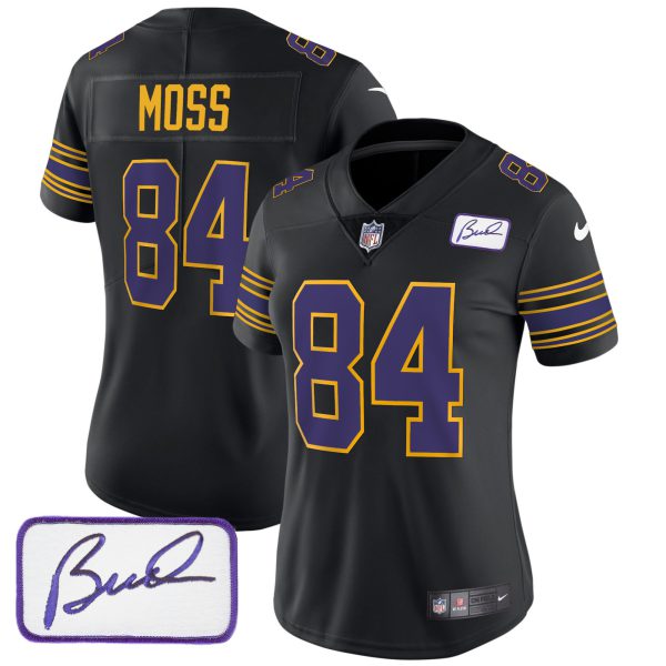 Women's Vikings Bud Grant Patch Classic Limited Jersey - All Stitched - Image 35