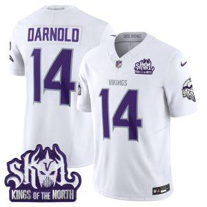 Men's Minnesota Vikings 2024 Winter Warrior Skol Patch Vapor Limited Jersey - All Stitched
