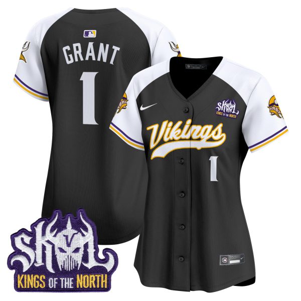 Women's Minnesota Vikings Kings Of The North Patch Vapor Premier Limited Jersey - All Stitched - Image 16