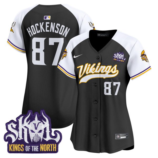 Women's Minnesota Vikings Kings Of The North Patch Vapor Premier Limited Jersey - All Stitched - Image 18