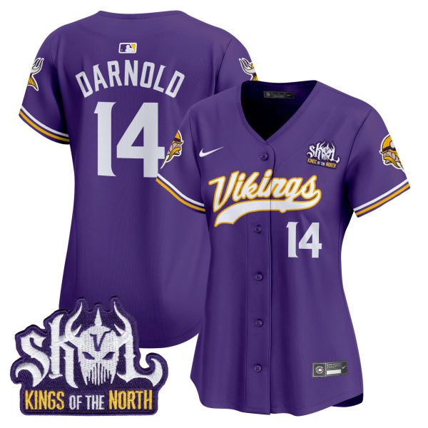 Women's Minnesota Vikings Kings Of The North Patch Vapor Premier Limited Jersey - All Stitched - Image 21