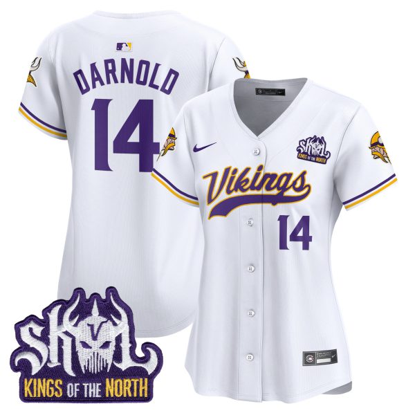 Women's Minnesota Vikings Kings Of The North Patch Vapor Premier Limited Jersey - All Stitched - Image 31