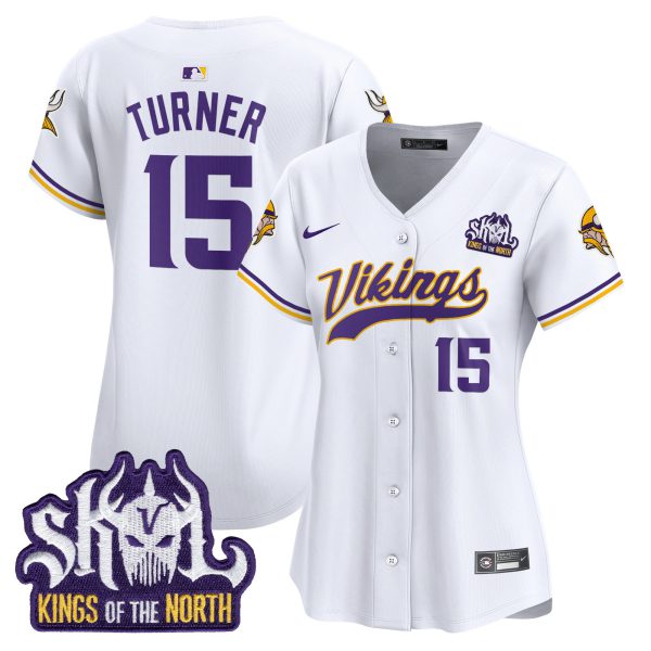 Women's Minnesota Vikings Kings Of The North Patch Vapor Premier Limited Jersey - All Stitched - Image 34