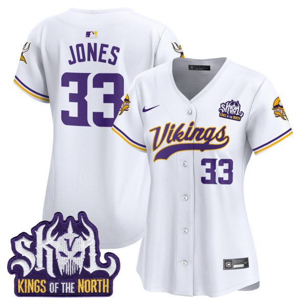 Women's Minnesota Vikings Kings Of The North Patch Vapor Premier Limited Jersey - All Stitched - Image 35