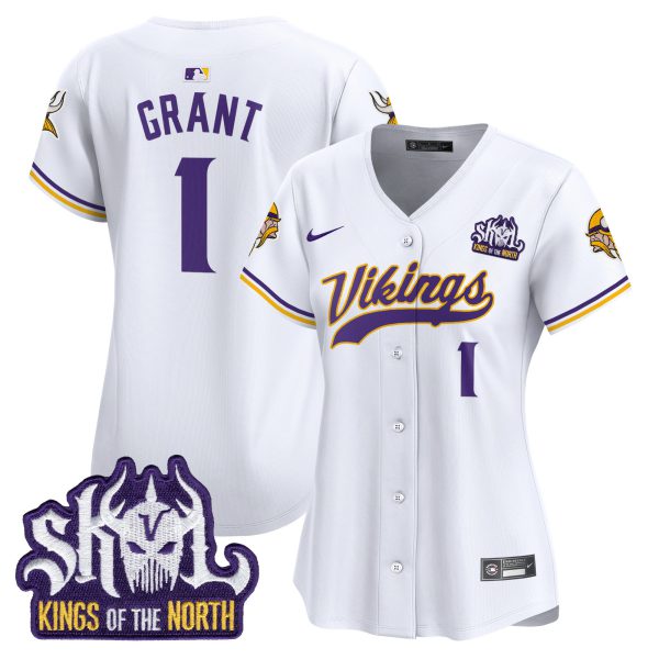 Women's Minnesota Vikings Kings Of The North Patch Vapor Premier Limited Jersey - All Stitched - Image 36