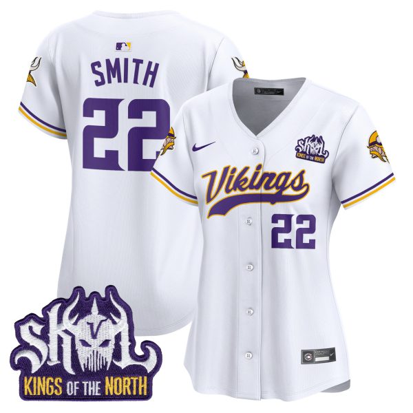 Women's Minnesota Vikings Kings Of The North Patch Vapor Premier Limited Jersey - All Stitched - Image 37