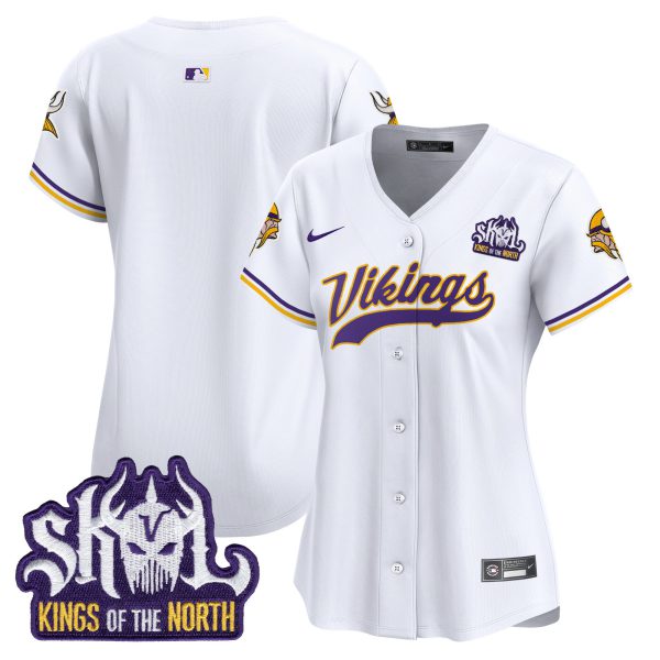 Women's Minnesota Vikings Kings Of The North Patch Vapor Premier Limited Jersey - All Stitched - Image 40