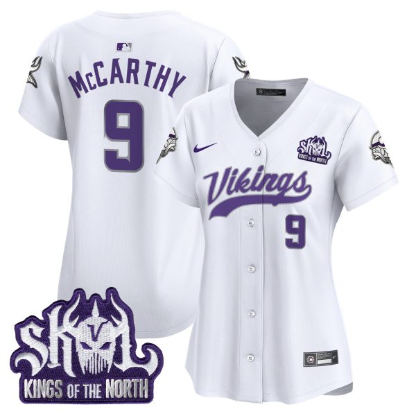 Women's Minnesota Vikings Kings Of The North Patch Vapor Premier Limited Jersey - All Stitched - Image 43