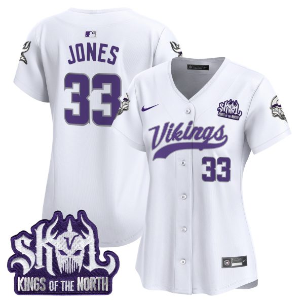 Women's Minnesota Vikings Kings Of The North Patch Vapor Premier Limited Jersey - All Stitched - Image 45