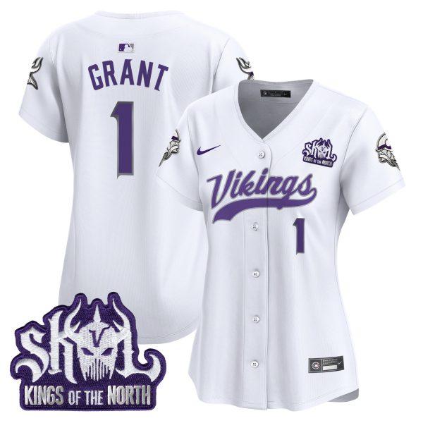 Women's Minnesota Vikings Kings Of The North Patch Vapor Premier Limited Jersey - All Stitched - Image 46