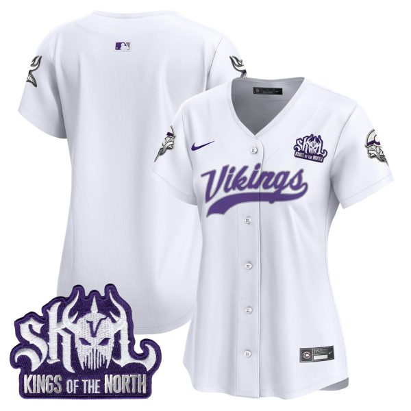 Women's Minnesota Vikings Kings Of The North Patch Vapor Premier Limited Jersey - All Stitched - Image 50