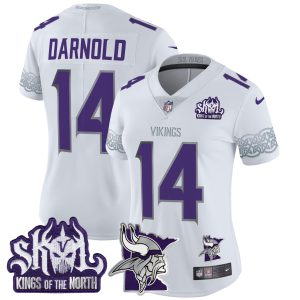 Women's Minnesota Vikings 2024 Winter Warrior Skol Patch Vapor Limited Jersey V2 - All Stitched