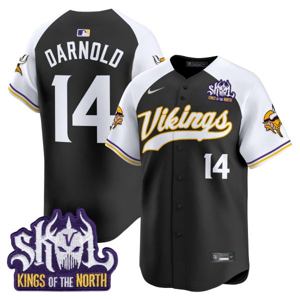 Men's Minnesota Vikings Kings Of The North Patch Vapor Premier Limited Jersey - All Stitched - Image 11