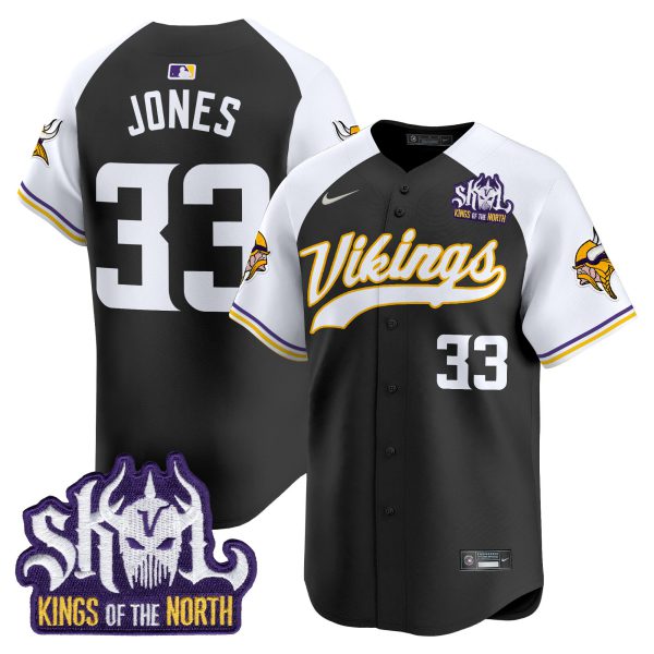 Men's Minnesota Vikings Kings Of The North Patch Vapor Premier Limited Jersey - All Stitched - Image 15