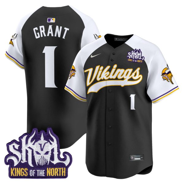 Men's Minnesota Vikings Kings Of The North Patch Vapor Premier Limited Jersey - All Stitched - Image 16