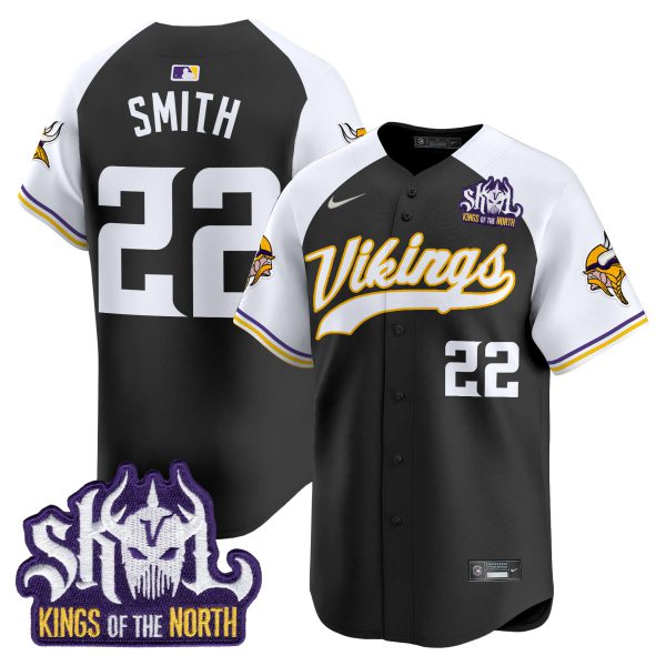 Men's Minnesota Vikings Kings Of The North Patch Vapor Premier Limited Jersey - All Stitched - Image 17