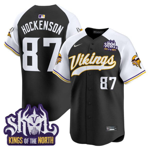 Men's Minnesota Vikings Kings Of The North Patch Vapor Premier Limited Jersey - All Stitched - Image 18