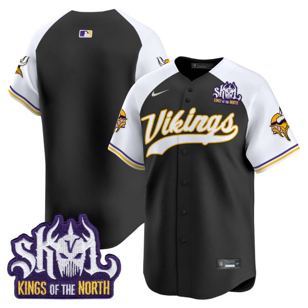 Men's Minnesota Vikings Kings Of The North Patch Vapor Premier Limited Jersey - All Stitched - Image 20