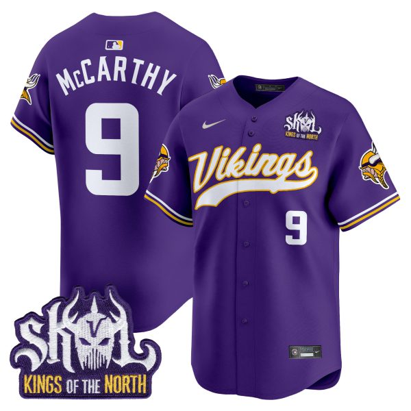 Men's Minnesota Vikings Kings Of The North Patch Vapor Premier Limited Jersey - All Stitched - Image 23