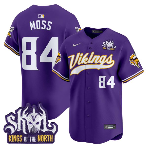 Men's Minnesota Vikings Kings Of The North Patch Vapor Premier Limited Jersey - All Stitched - Image 29