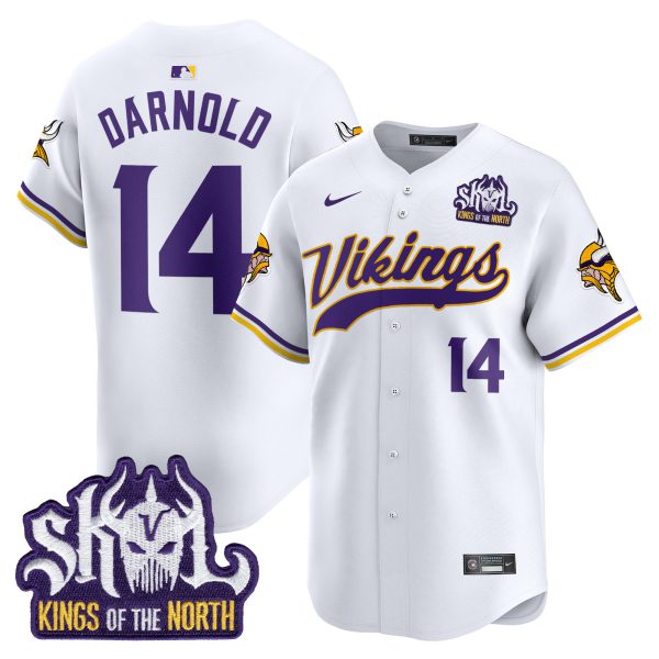 Men's Minnesota Vikings Kings Of The North Patch Vapor Premier Limited Jersey - All Stitched - Image 31