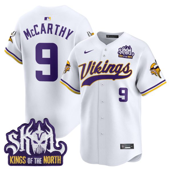 Men's Minnesota Vikings Kings Of The North Patch Vapor Premier Limited Jersey - All Stitched - Image 33