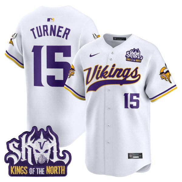 Men's Minnesota Vikings Kings Of The North Patch Vapor Premier Limited Jersey - All Stitched - Image 34