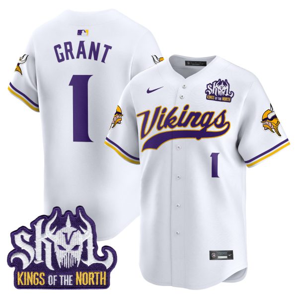 Men's Minnesota Vikings Kings Of The North Patch Vapor Premier Limited Jersey - All Stitched - Image 36