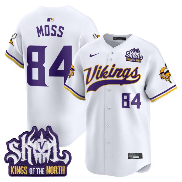 Men's Minnesota Vikings Kings Of The North Patch Vapor Premier Limited Jersey - All Stitched - Image 39