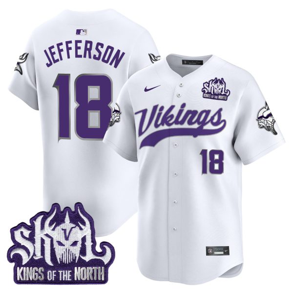 Men's Minnesota Vikings Kings Of The North Patch Vapor Premier Limited Jersey - All Stitched - Image 42