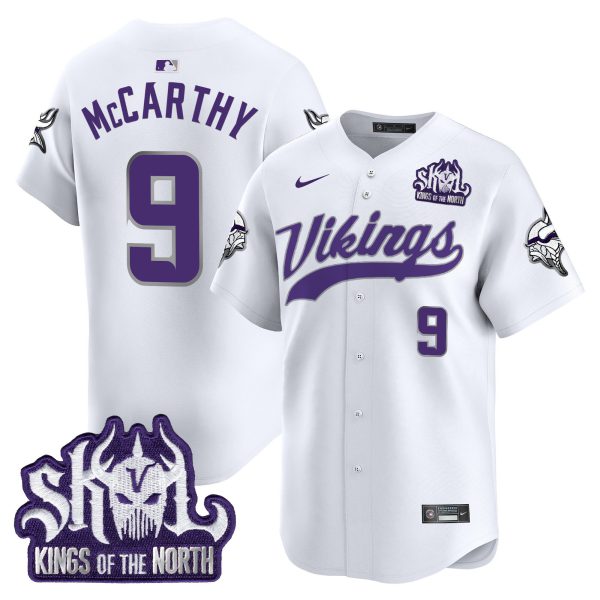 Men's Minnesota Vikings Kings Of The North Patch Vapor Premier Limited Jersey - All Stitched - Image 43