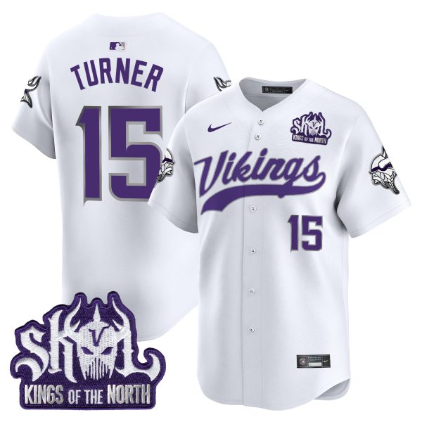 Men's Minnesota Vikings Kings Of The North Patch Vapor Premier Limited Jersey - All Stitched - Image 44