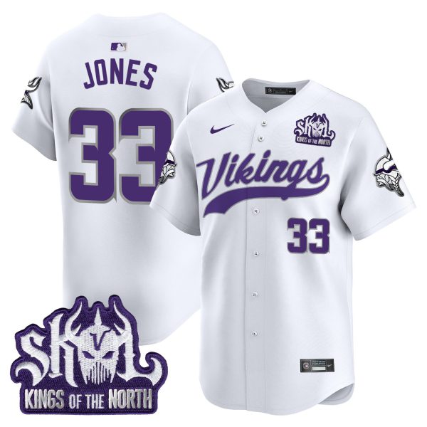 Men's Minnesota Vikings Kings Of The North Patch Vapor Premier Limited Jersey - All Stitched - Image 45