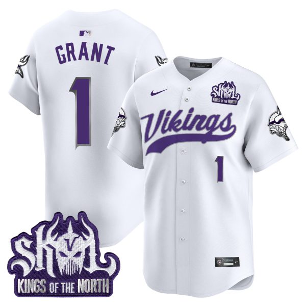 Men's Minnesota Vikings Kings Of The North Patch Vapor Premier Limited Jersey - All Stitched - Image 46