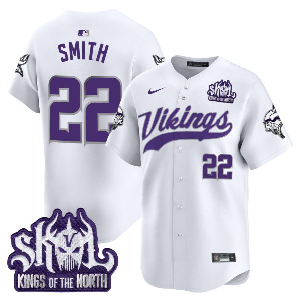Men's Minnesota Vikings Kings Of The North Patch Vapor Premier Limited Jersey - All Stitched - Image 47