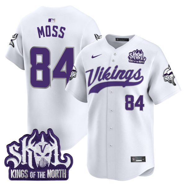 Men's Minnesota Vikings Kings Of The North Patch Vapor Premier Limited Jersey - All Stitched - Image 49