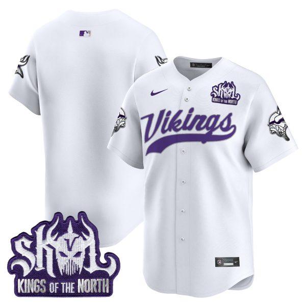 Men's Minnesota Vikings Kings Of The North Patch Vapor Premier Limited Jersey - All Stitched - Image 50