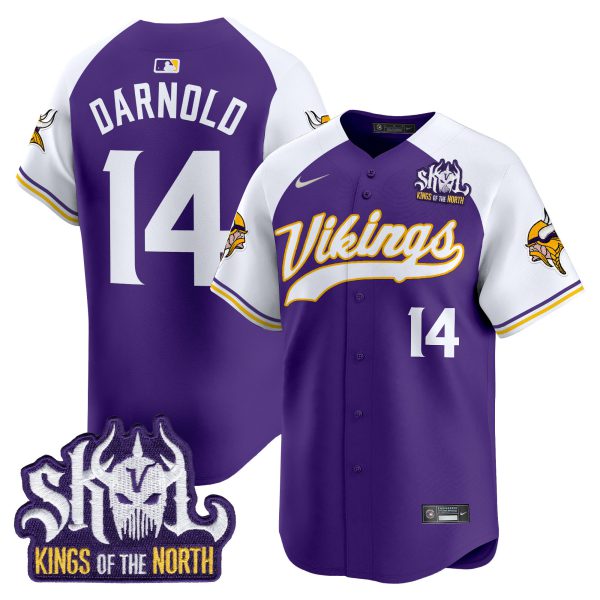 Men's Minnesota Vikings Kings Of The North Patch Vapor Premier Limited Jersey - All Stitched