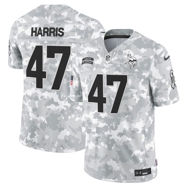 Men's Minnesota Vikings 2024 Salute to Service Vapor Limited Jersey - All Stitched - Image 11