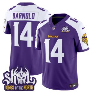 Men's Minnesota Vikings Kings Of The North Patch Vapor Limited Jersey - All Stitched