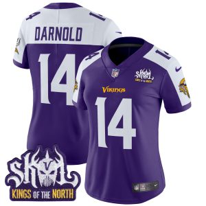 Women's Minnesota Vikings Kings Of The North Patch Vapor Limited Jersey - All Stitched